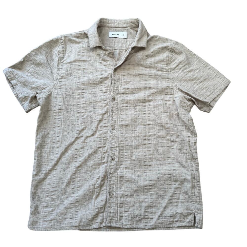 Hollister Button Down, Short sleeve, 100% cotton Shirt, size XL